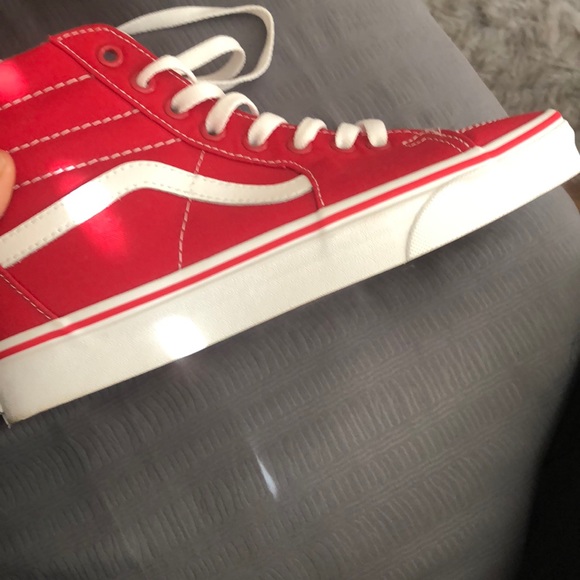 Brand new Hightop Red Vans - Picture 3 of 4